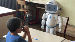 robot by child