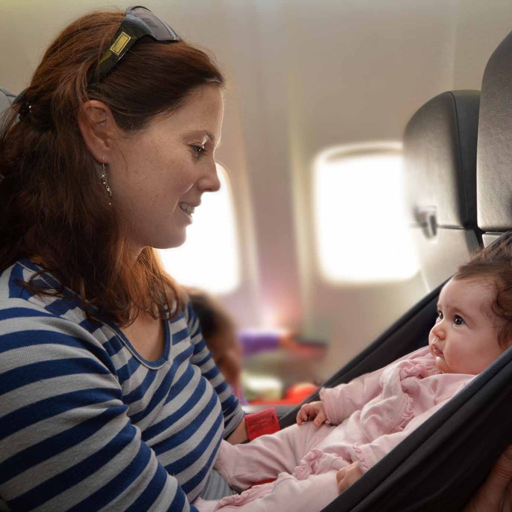 hero explore travel with baby plane