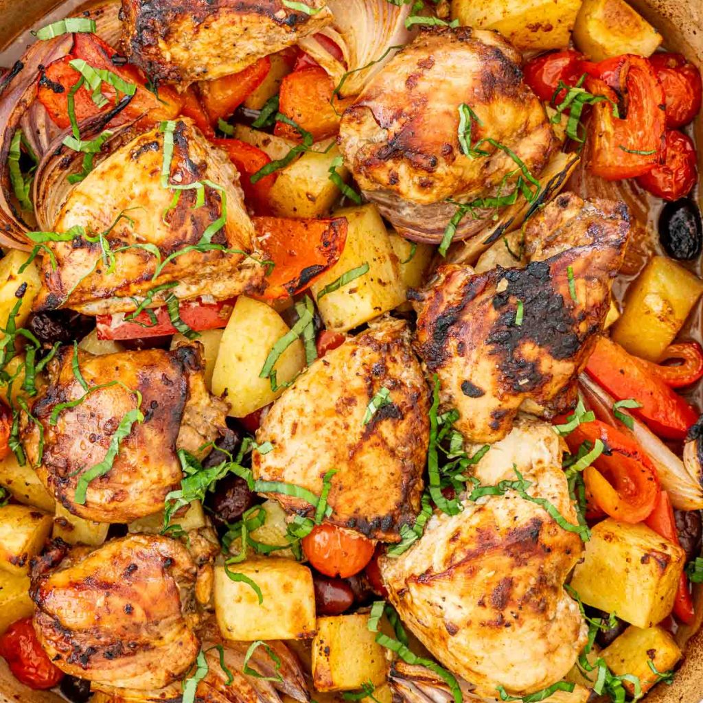roasted chicken and vegetables 1 9